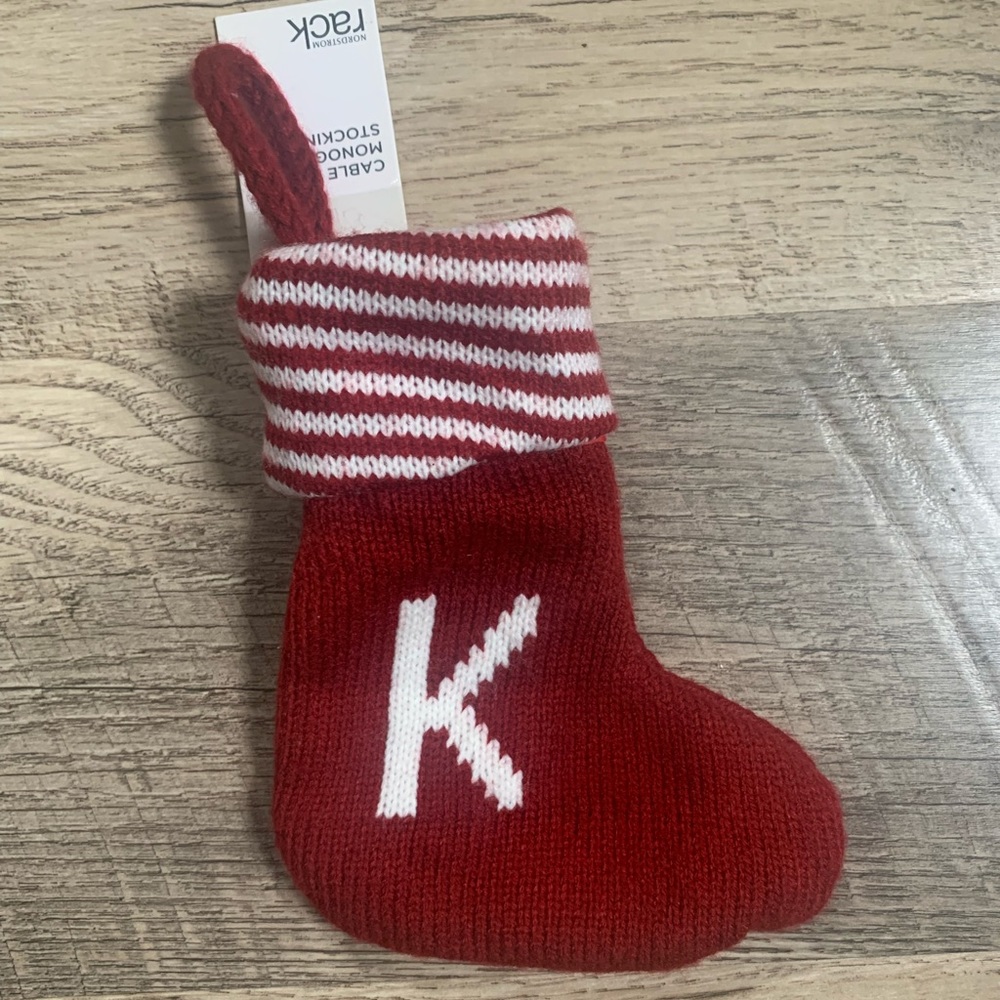 Nordstrom Rack Cable Knit Monogram Stocking Ornament